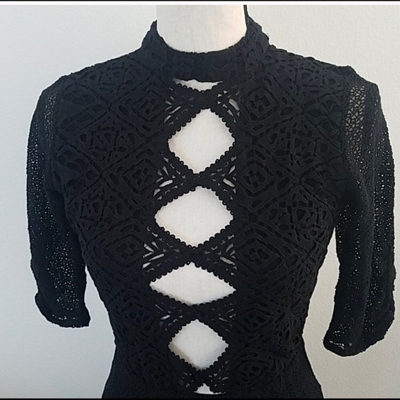 Jen’s Pirate Booty black cutout open back dress - Picture 4 of 7